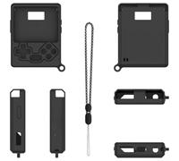 Coque en silicone pour console de jeu portable GKD Pixel 2 pour Mini avec port précis et alignement des boutons pour une utilisation ininterrompue (noir)