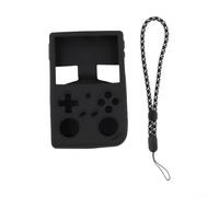 Coque en silicone pour console de jeu Rg 35xxpro compatible avec Anbernic - Housse lavable et résistante aux chocs avec cordon pour un voyage sécurisé - Vert