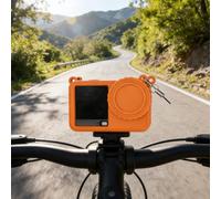 Coque en silicone pour DJI pour osmo Action 6 avec lanière anti-perte et port USB, coque intégrale antichoc pour sports de plein air