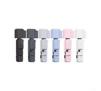 Coque en silicone pour DJI pour Osmo Pocket 4 Pro - Protection intégrale avec capuchon d'objectif antidérapant - Noir (rose)