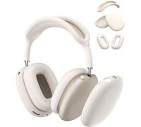 Coque En Silicone Pour Écouteurs Airpods Max Usb-C/Lightning, Accessoires Airpods Max, Coque De Coussinet, Étui En Silicone Souple, Blanc Crème[ECO5242638]