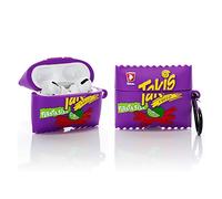 Coque en silicone pour écouteurs AirPods Pro 2e/1ère génération (2023/2022/2019) avec porte-clés, motif de peau de dessin animé Suublg - Coque de protection antichoc pour AirPods Pro/Pro 2