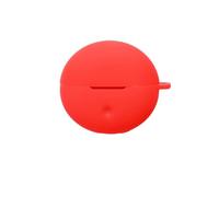 Coque en silicone pour écouteurs OPPO Enco Clip2 - Protection antichoc et anti-poussière avec crochet - Rouge