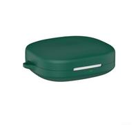 Coque en silicone pour écouteurs Shokz OpenFit Pro : coque de protection antichoc avec mousqueton, LED avant visible, compatible avec chargement sans fil, coque résistante à la poussière, 9,2 x 7,1 x