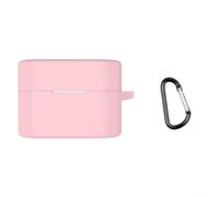 Coque en silicone pour écouteurs Sony WF-1000XM6 - Goutte pour protection étanche avec cordon - Manchon en gel léger et anti-poussière (rose)