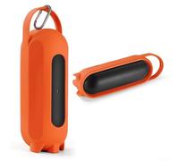 Coque en silicone pour enceinte sans fil portable Beats Pill+ - Étui de transport en silicone avec poignée et support pour Beats Pill Plus (orange)