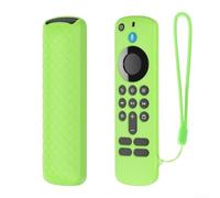 Coque en silicone pour Fire Tv-Stick 4K, télécommande vocale HD, protection contre les chocs, prise en main antidérapante, design sur mesure et maintien sûr, variété de couleurs (vert la nuit)
