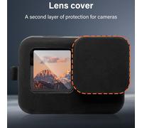 Coque en Silicone pour GoPro Hero 13 Black, 1 étui de Protection en Silicone + 1 Bouchon d'objectif pour GoPro Hero 13 Black d'accessoires Silicone Case Sleeve