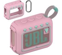 Coque en silicone pour haut-parleur Bluetooth JBL Go 4, étui de transport ultra léger avec mousqueton (haut-parleur non inclus)
