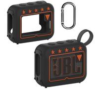 Coque en silicone pour haut-parleur Bluetooth JBL Go 4, étui de transport ultra léger avec mousqueton (haut-parleur non inclus)