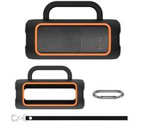 Coque en silicone pour haut-parleur Bluetooth portable JBL Grip, housse de protection souple pour voyage, étui de transport avec mousqueton et bandoulière (noir)