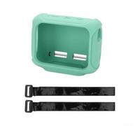 Coque en silicone pour haut-parleur JBL GO 5, housse de protection avec sangle amovible, étui de transport portable, facile à fixer au vélo ou au sac (vert clair)