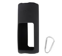 Coque en silicone pour haut-parleur portable JBL Grip compatible Bluetooth, housse de protection souple pour le transport avec mousqueton pour accessoires de haut-parleur (noir)