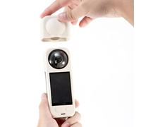 Coque en silicone pour Insta360 X5 avec dissipation de la chaleur et découpes précises pour la protection de l'objectif lors des séances de tournage en plein air