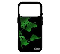 Coque En Silicone Pour Iphone 17 Pro Carte Monde Rigide Pays Solide Housse Design Planete Atlas Vert Case Motif Texture Terre