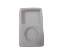 Coque en Silicone pour iPod Video Classic 3ème 80 Go 120 Go 160 Go Housse de Protection Manchon Souple Coque de Protection Anti-Chute et Anti-Rayures，Translucent White
