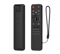 Coque en silicone pour LG MR25GA Magic Remote Case (série 2025 OLED C5 B5 G5 M5), résistant aux chocs et antidérapant, avec Lanard pour télécommande LG Smart TV (noir)