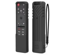 Coque en silicone pour LG MR25GA Magic Remote (série OLED C5 B5 G5 M5 M5) résistant aux chocs et antidérapant, étui de protection sur mesure avec poignée pour télécommande LG Smart TV (noir)