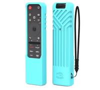 Coque en Silicone pour LG MR25GA Magic Remote (série OLED C5 B5 G5 M5) résistant aux Chocs et antidérapant, étui de Protection sur Mesure avec poignée, pour télécommande LG Smart TV, Bleu
