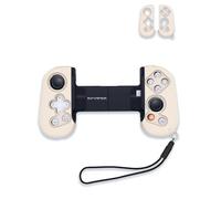 Coque en silicone pour manette de jeu mobile Backbone One, coque de protection intégrale en silicone souple résistant aux chutes avec résistant aux chocs, antidérapant, anti-collision, blanc riz