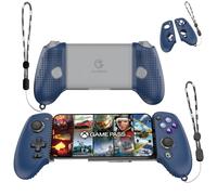 Coque en silicone pour manette de téléphone GameSir G8 Galileo, coque de protection compatible avec manette GameSir G8, anti-rayures et antichoc avec cordon (bleu foncé)