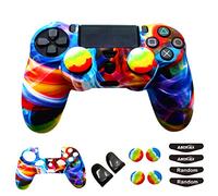 Coque en silicone pour manette PS4 Slim DualShock4 L2R2 multicolore