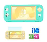 Coque en Silicone pour Nintendo Switch Lite, Protection d'écran pour Nintendo Switch Lite Dureté 9H HD Verre trempé Bleu