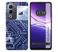 Coque en silicone pour OPPO A5m / A5 4G / 5G design circuit dessins