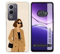 Coque en silicone pour OPPO A5m / A5 4G / 5G design femme 01 dessins