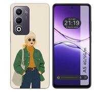 Coque en silicone pour OPPO A5m / A5 4G / 5G design femme 03 dessins