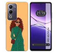 Coque en silicone pour OPPO A5m / A5 4G / 5G design femme 06 dessins