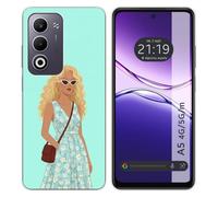Coque en silicone pour OPPO A5m / A5 4G / 5G design femme 07 dessins