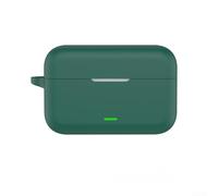 Coque en silicone pour Realme Buds T500 Pro, coque de protection résistante à l'usure, aux rayures, aux chocs, pour écouteurs sans fil avec clip porte-clés (vert)