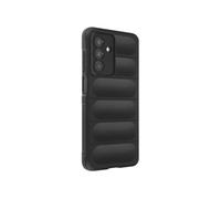 Coque en Silicone pour Samsung Galaxy A17 Design Texturé en Relief Soft-Touch Noir