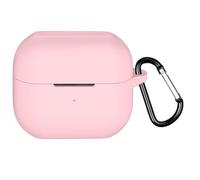 Coque en silicone pour Samsung Galaxy Buds 3/3 Pro, étui de protection avec mousqueton, coque de protection complète pour Galaxy Buds 3 & Galaxy Buds 3 Pro Earbuds Accessoires (Rose)