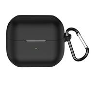Coque en silicone pour Samsung Galaxy Buds 3/3 Pro, housse de protection avec mousqueton, coque de protection complète pour Galaxy Buds 3 & Galaxy Buds 3 Pro Earbuds Accessoires (noir)