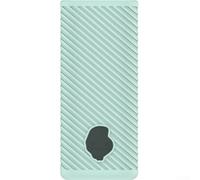 Coque en silicone pour Skullcandy Dime pour evo - Résistante aux chocs - Avec découpes précises - Protection de voyage portable - Noir et vert (herbe verte)