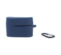 Coque en silicone pour Sony WF-1000XM6 : goutte pour peau en gel résistant avec lanière - Support robuste pour écouteurs blanc (bleu foncé)