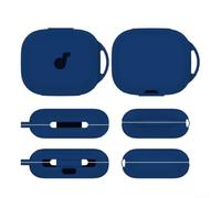 Coque en silicone pour Soundcore AeroFit 2 | Silicone souple, léger, anti-rayures, protection facile à nettoyer pour voyage (bleu)