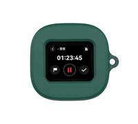 Coque en silicone pour Soundcore Liberty 5 Pro Max, coque de protection complète antichoc de 2 mm d'épaisseur avec découpe d'écran avant, prise en charge du chargement sans fil, mousqueton en métal