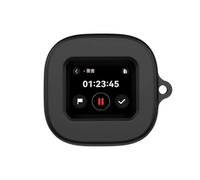 Coque en silicone pour Soundcore Liberty 5 Pro Max, coque de protection complète antichoc de 2 mm d'épaisseur avec découpe d'écran avant, prise en charge du chargement sans fil, mousqueton en métal