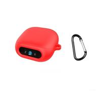 Coque en silicone pour Soundcore pour Liberty 5 Pro avec porte-clés - Coque pour écouteurs résistante à la poussière et support portable pour salle de sport - Bleu (rouge)