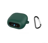 Coque en silicone pour Soundcore pour Liberty 5 Pro avec porte-clés - Coque pour écouteurs résistante à la poussière et support portable pour salle de sport - Bleu (vert foncé)
