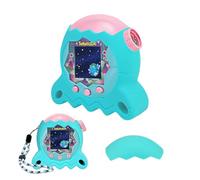 Coque en silicone pour Tamagotchi Paradise avec capuchon, étui de protection avec support pour Tamagotchi Paradise - Accessoires pour animaux domestiques avec cordon - Bleu turquoise