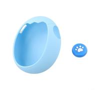 Coque en silicone pour Tamagotchi Paradise avec touches et cordon pour un transport sûr et une protection constante contre les contacts accidentels et (coque + capuchon + cordon bleu)