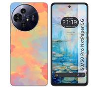 Coque en silicone pour TCL 50/50 Pro NXTPAPER 5G design aquarelle 08 dessins