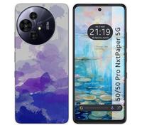 Coque en silicone pour TCL 50/50 Pro NXTPAPER 5G design aquarelle 09 dessins