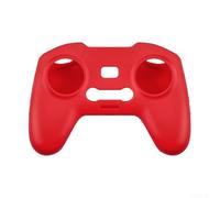 Coque en silicone pour télécommande DJI FPV et Avata avec cordon anti-perte pour l'extérieur Rouge