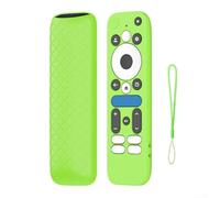 Coque en silicone pour télécommande GoogleTV Box 4K Pro avec matériau résistant aux chocs et design moulé sur mesure pour une protection sécurisée (vert lumineux)