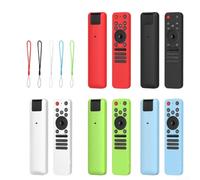 Coque en silicone pour télécommande LG MR25GA avec fonctions anti-chocs et extérieur antidérapant texturé pour un contrôle sécurisé (blanc)